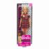 Papusa Barbie fashionista cu rochita rosie