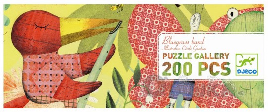 Puzzle 200 piese „Orchestra din iarba”, Djeco