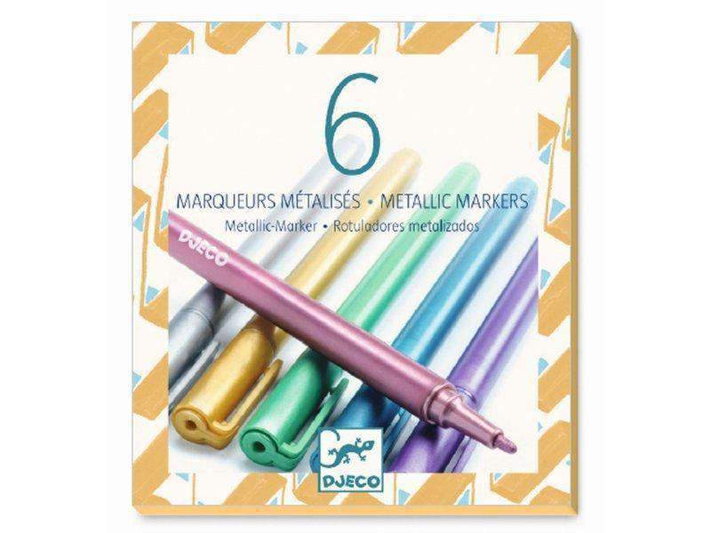 Culori – 6 markere metalice, Djeco