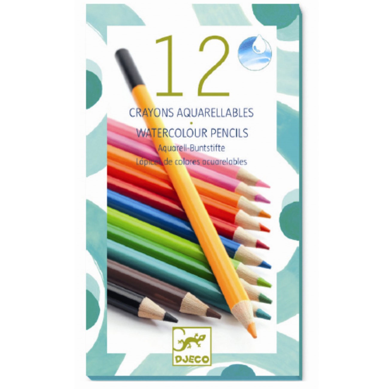 Culori – 12 creioane Watercolour, Djeco