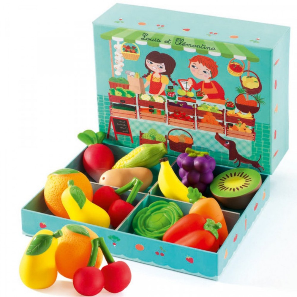 Set figurine- Fructe și legume, Djeco