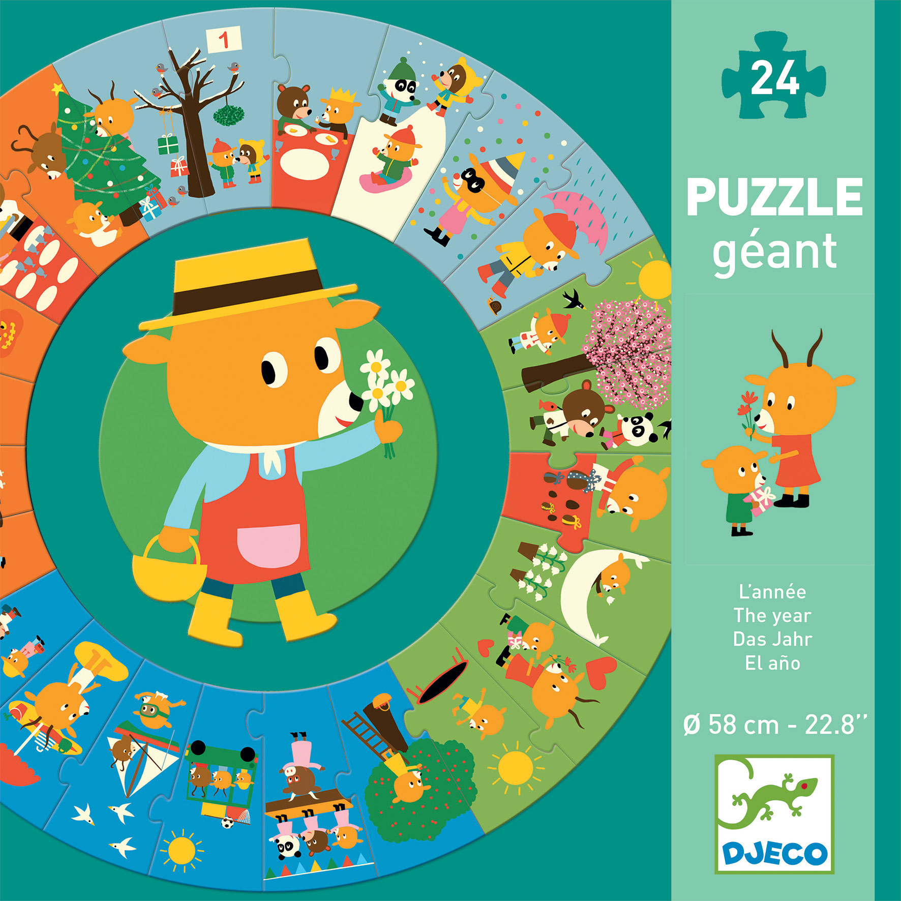 Puzzle gigantic – Anotimpuri, Djeco