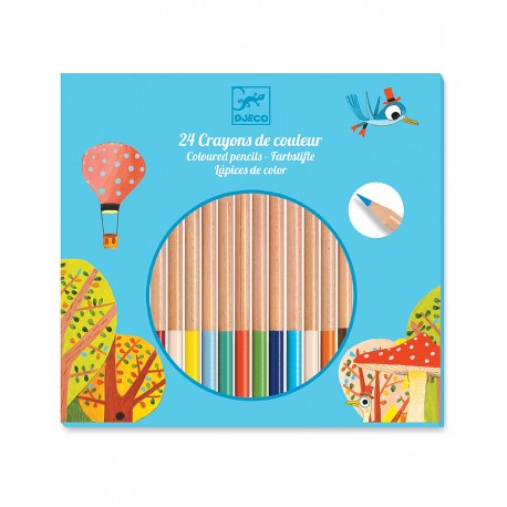 Set creioane colorate natur,Djeco