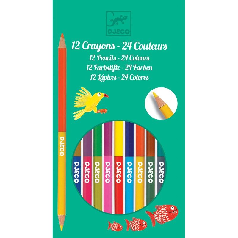 Culori – 12 creioane, Djeco