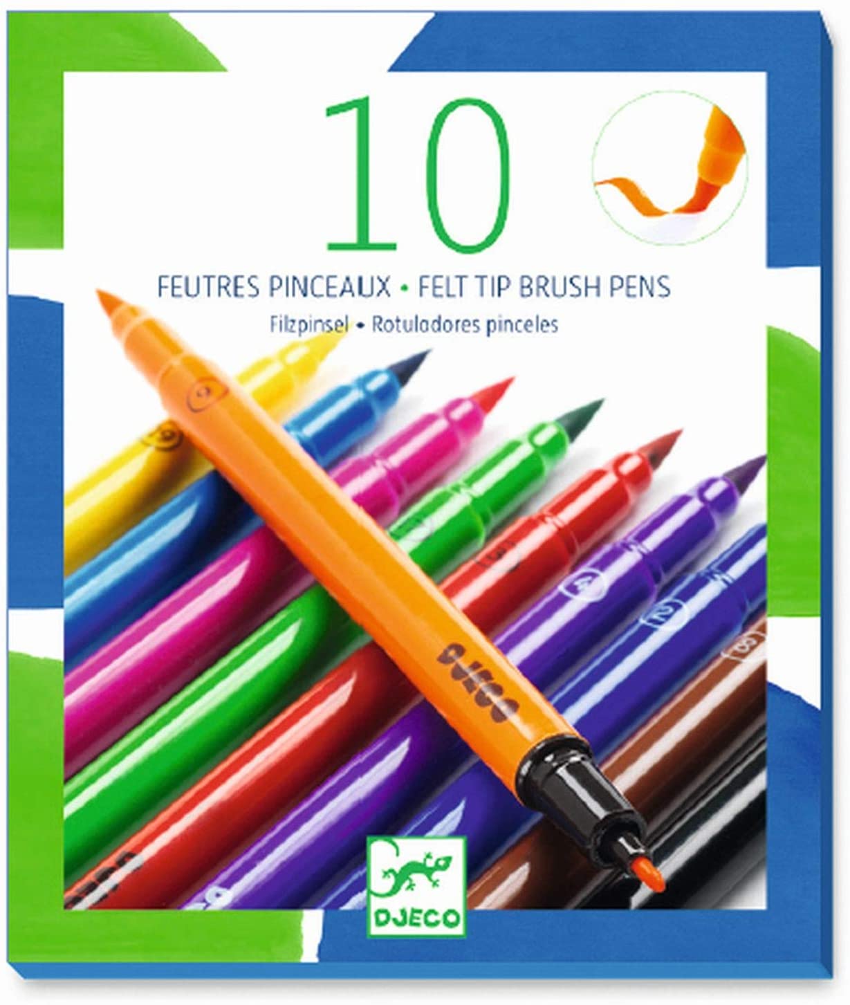 Culori – 10 carioci tip pensula clasice