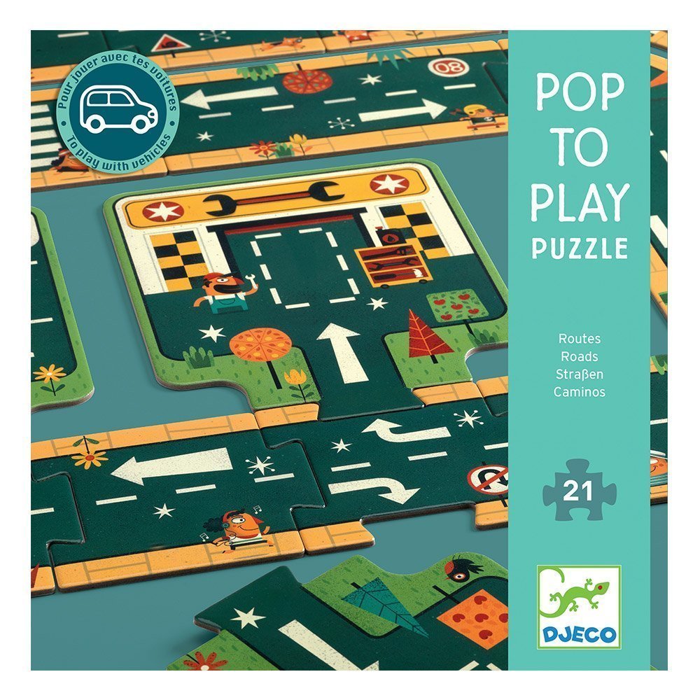 Pop to play- Traseu 21 piese, Djeco