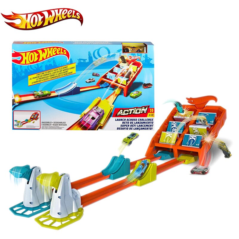 Hotwheels-Action-Car-Track-Play-Set-For-1-or-2-Players-Multiple-Style-Building-Toy-Diecast