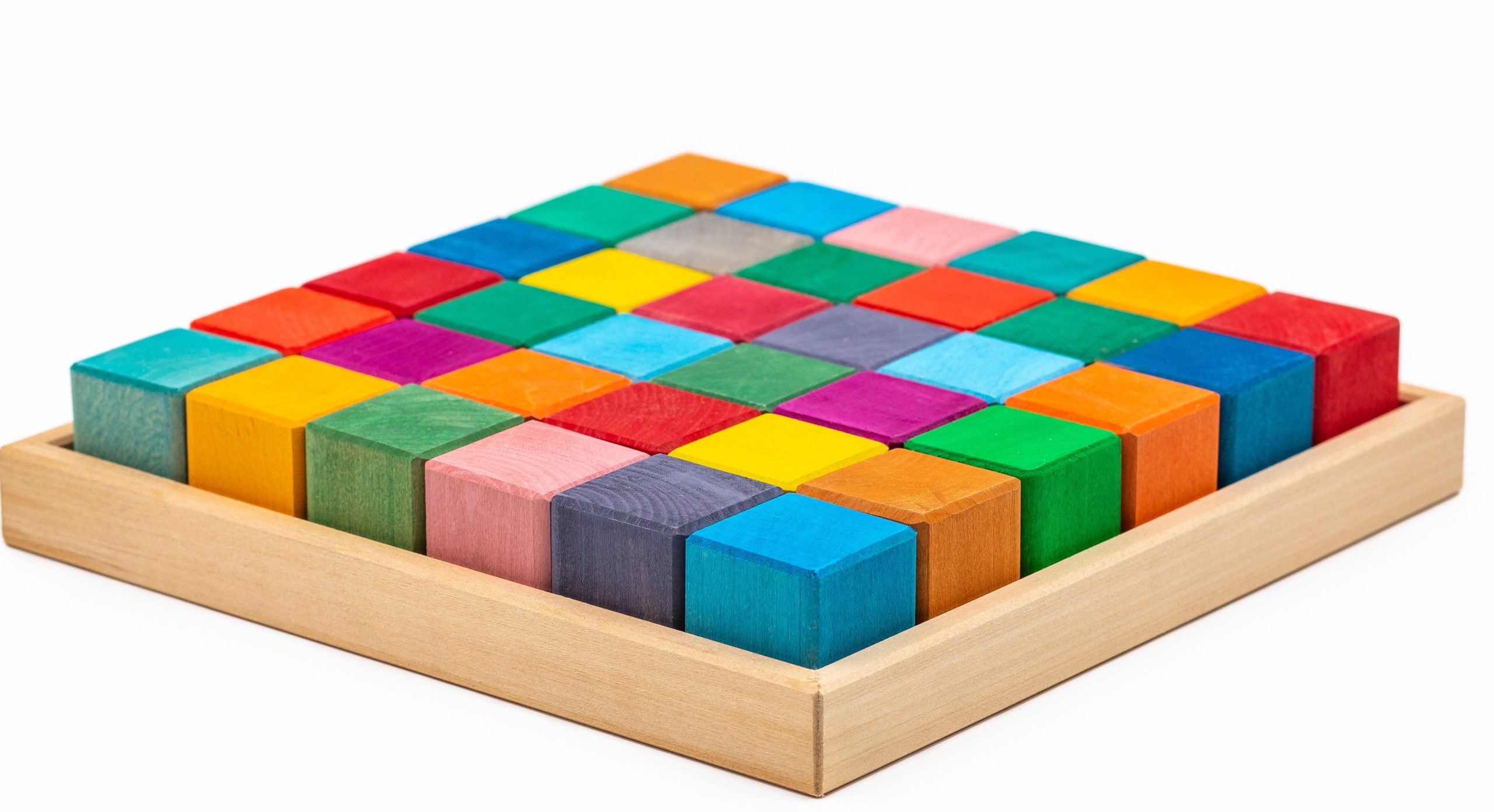 Cuburi multicolore – (36 piese)