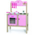 Bucătărie din lemn pentru copii cu accesorii (culoare roz)
