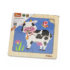 Mini-puzzle din lemn „Vaca”