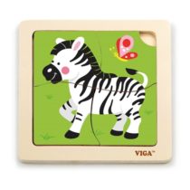 Mini-puzzle din lemn „Zebra”