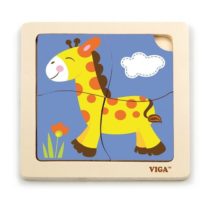 Mini-puzzle din lemn „Girafa”
