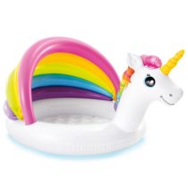 Piscină gonflabilă pentru copii cu baldachin “ Unicorn ” 127x102x69 cm, 45 L, 1-3 ani