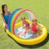 Piscină gonflabilă pentru copii cu baldachin și jeturi de apă 147x130x86 cm, 84 L, 2+