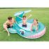 Piscină gonflabilă pentru copii cu jeturi de apă „Balena” 201x196x91 cm, 200 L, 2+