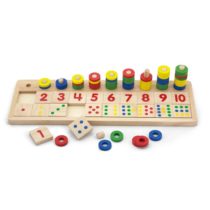 Jucărie educațională din lemn „Cifre și calcul”