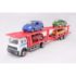 Welly 1:60 Set TRANSPORTER + 4 masini metal