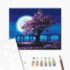 Pictură pe numere 40*50 сm (în cutie) – Sakura în lumina lunii