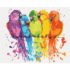 Pictură pe numere 40×50 cm (în cutie) – Papagali colorati