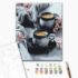 Pictură pe numere 40*50 cm (în cutie) – Cafea în cești