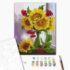 Pictură pe numere 40×50 cm (fără cutie)  – Flori de floarea soarelui și cătină