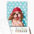 Pictură pe numere 40*50 cm (în cutie) – Câine cu acadea
