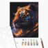 Pictură pe numere 40*50 сm (în cutie) – Zodiacul Tigru