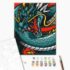 Pictură pe numere 40*50 cm (în cutie) – Dragon regal