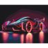 Pictură pe numere 40*50 сm (fără cutie)  – Mașină cu neon