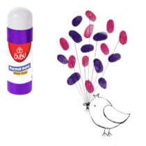 Vopsea violetă pentru pictură cu degetele, 250 ml