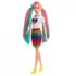 Set de joacă Barbie „Aspect de leopard cu păr în nuanțe de curcubeu”