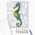 Pictură pe numere 40х50 cm (în cutie) –  Caluț de mare în ornament