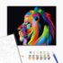 Pictură pe numere (în cutie) – Leu în mix de culori