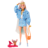 Set Barbie Extra „Barbie în costum albastru”