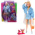 Set Barbie Extra „Barbie în costum albastru”