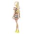 Papusa Barbie Fashionistas cu rochiță în culorile curcubeului