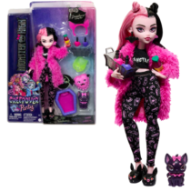 Set de joc Monster High Creepover Party „Draculaura și Count Fabulous”