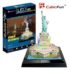 3D Puzzle  „Statuia Libertății” cu iluminare LED, 37 elemente