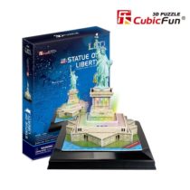 3D Puzzle  „Statuia Libertății” cu iluminare LED, 37 elemente