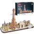 3D Puzzle „Paris” cu iluminare LED, 115 elemente