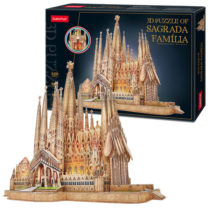 3D Puzzle „Bazilica Sagrada Familia” cu iluminare LED, 696 elemente