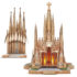 3D Puzzle „Bazilica Sagrada Familia” cu iluminare LED, 696 elemente