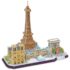 3D puzzle „Atracții turistice în Paris”, 114 elemente