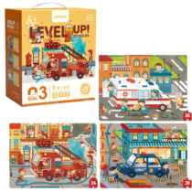 Seria de puzzle-uri „Salvatorii orașului”, 3 în 1, nivelul 3