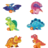 Primul puzzle „Dinozauri drăguți”
