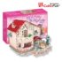 3D PUZZLE Holiday Bungalow Dollhouse (with flash led)