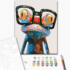 Pictură pe numere 40*50 сm (fără cutie)  – Broasca cu ochelari