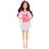 Papușa Barbie „Fashionista cu păr negru ondulat cu rochie Twist ‘n’ Turn”