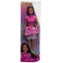 Papușa Barbie „Fashionista cu păr negru drept și fustă iridescentă”