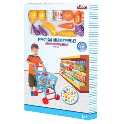 Practical Market Trolley Детская тележка для покупок "Practical Market Trolley" от торговой марки Pilsan порадует девочку и поможет придумать множество игровых сценок. Тележка изготовлена из качественного пластика и представлена в ярком цвете, приятном для детских глаз.Тележка оснащена подвижными колесами, благодаря которым ее можно катить по ровной поверхности, имитируя прогулку по супер-маркету. Такая игрушечная тележка для покупок понравится ребенку и поможет приобрести множество необходимых товаров для кукол.